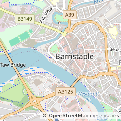 Map of Barnstaple, Devon