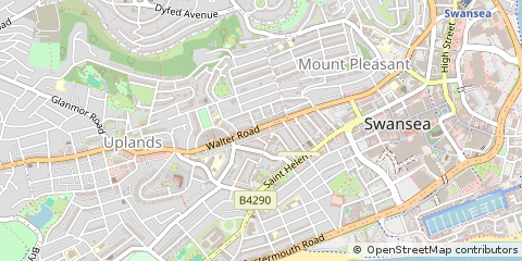 Map of Swansea