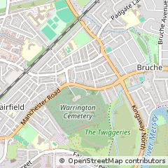 Map of Warrington, Cheshire