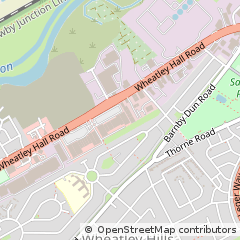 Map of Wheatley Hall Road, Doncaster