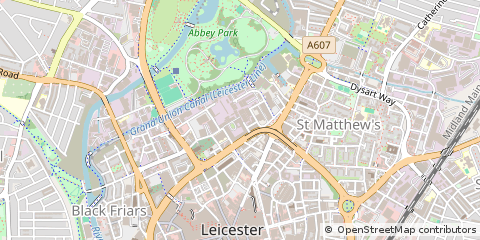 Map of Leicester
