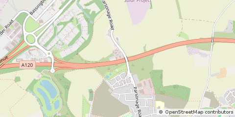 Map of Takeley, Essex