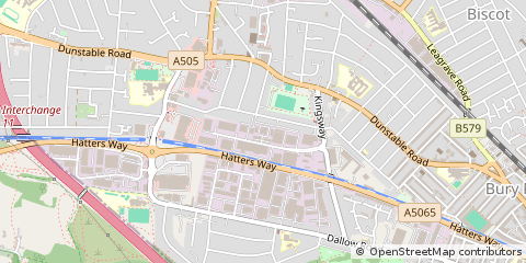 Map of Luton, Bedfordshire