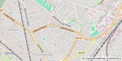 Map of Cardiff
