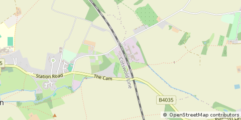 Map of Chipping Campden, Gloucestershire