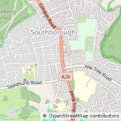 Map of Tunbridge Wells, Kent