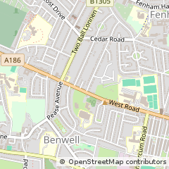 Map of Newcastle Upon Tyne