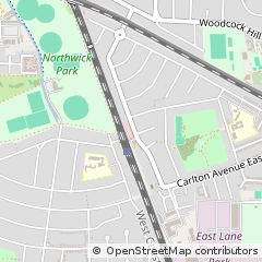 Map of Wembley, Middlesex