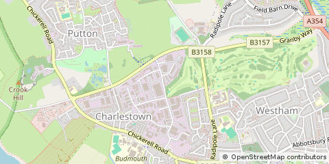 Map of Weymouth, Dorset