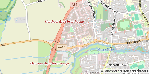 Map of Abingdon, Oxford