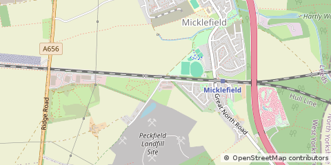 Map of Leeds, West Yorkshire
