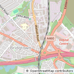 Map of Cannock, Staffordshire