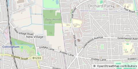 Map of Hull, North Humberside