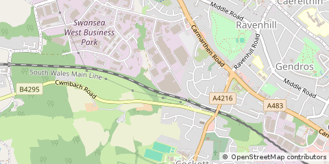 Map of Swansea
