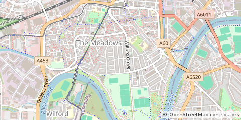 Map of Nottingham