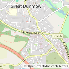 Map of Great Dunmow, Essex