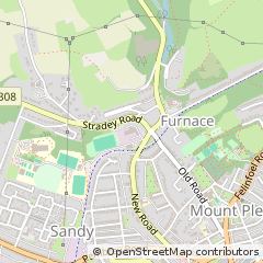 Map of Llanelli, Carmarthenshire