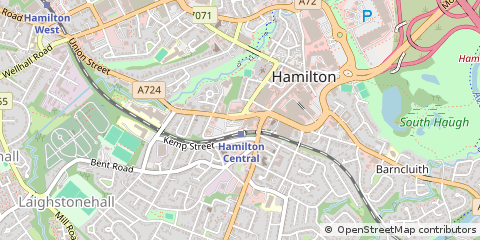 Map of South Lanarkshire, Lanarkshire