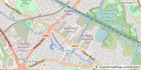 Map of Tipton., West Midlands