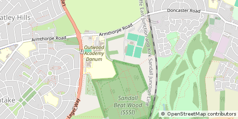 Map of Doncaster, South Yorkshire