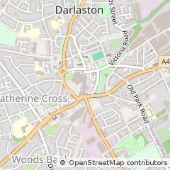 Map of Wednesbury, West Midlands