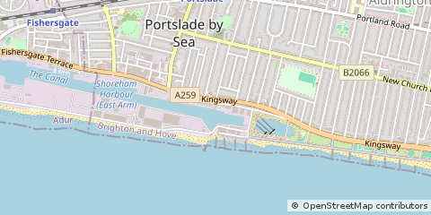 Map of Hove, East Sussex