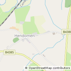 Map of Montgomery, Powys
