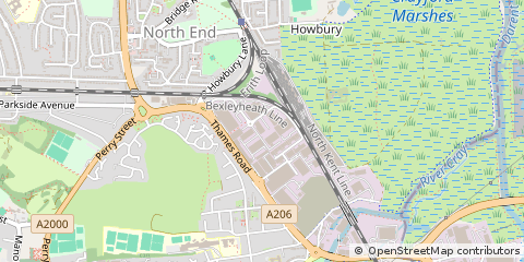 Map of Dartford, Kent