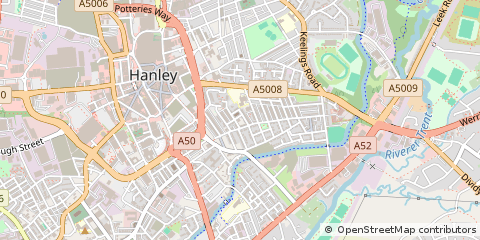 Map of Stoke-on-Trent, Staffordshire