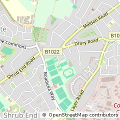 Map of Colchester, Essex