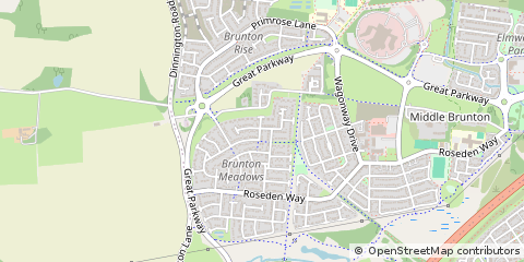 Map of Newcastle Upon Tyne, Tyne and Wear