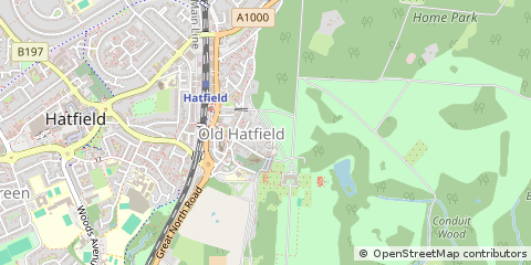 Map of Hatfield