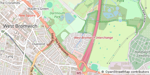 Map of West Bromwich