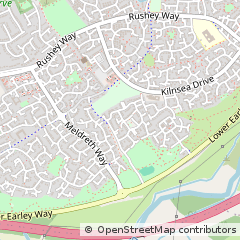 Map of Lower Earley, Berks