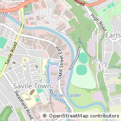 Map of Dewsbury, West Yorkshire