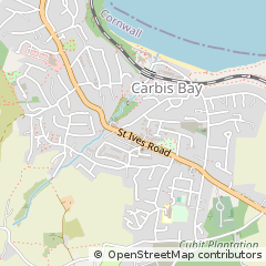 Map of ST. Ives, Cornwall