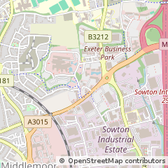 Map of Exeter, Devon