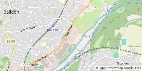Map of Baildon, West Yorkshire