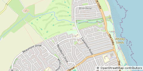 Map of Whitley BAY, Tyne and Wear