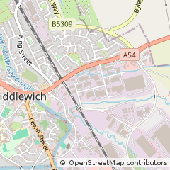 Map of Middlewich, Cheshire