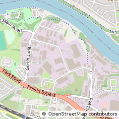 Map of Gateshead, Tyne + Wear