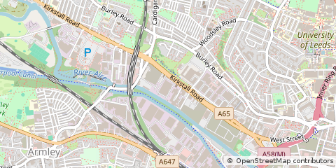 Map of West Yorkshire