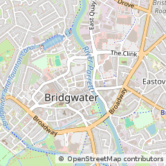 Map of Bridgwater, Somerset