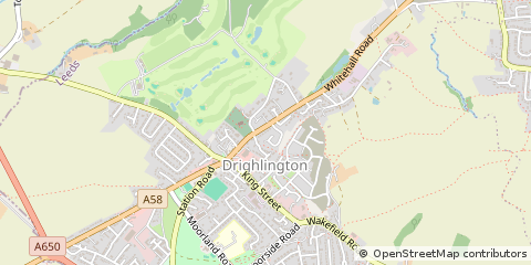 Map of Bradford, West Yorkshire