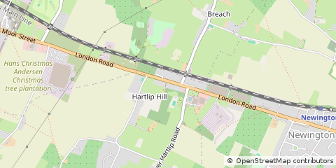 Map of Sittingbourne
