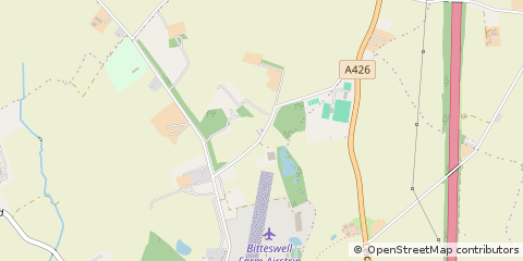 Map of Lutterworth, Leicestershire