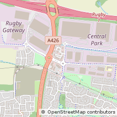 Map of Rugby, Warwickshire
