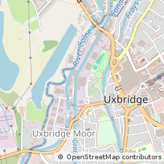 Map of Uxbridge, Middlesex