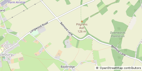 Map of Winchester, Hampshire