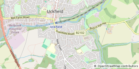 Map of Uckfield, East Sussex